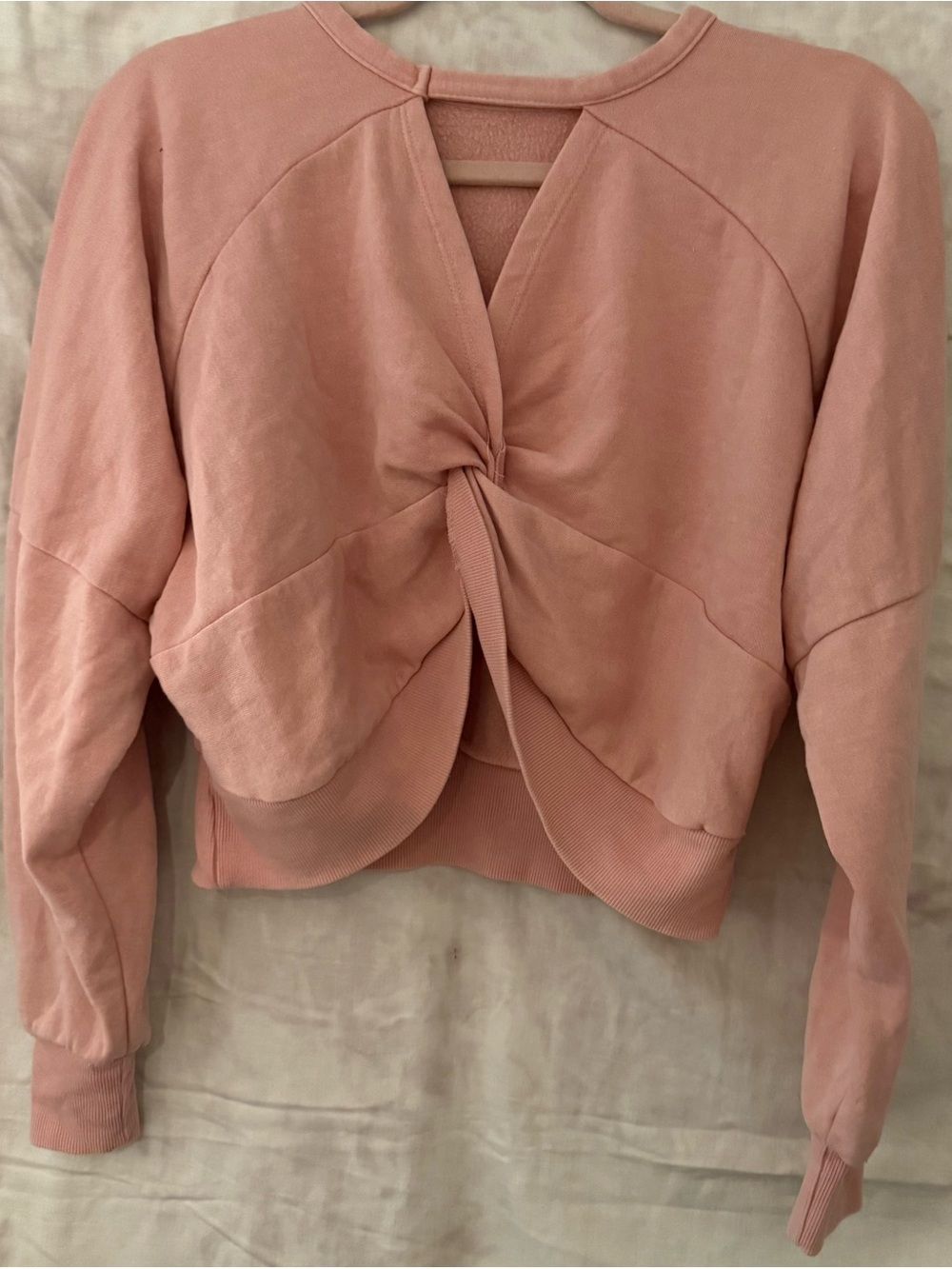 2-piece cozy crop top bundle no boundaries & wild fable pink neutral lounge tops